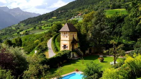 mountainside mansion