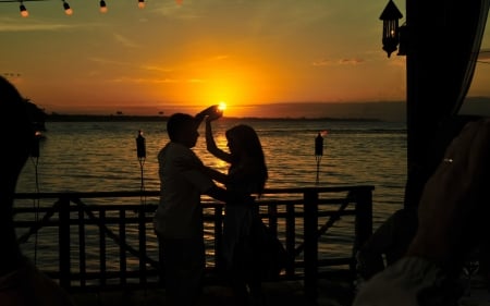 Wonderful Time - love, sunset, dance, sea