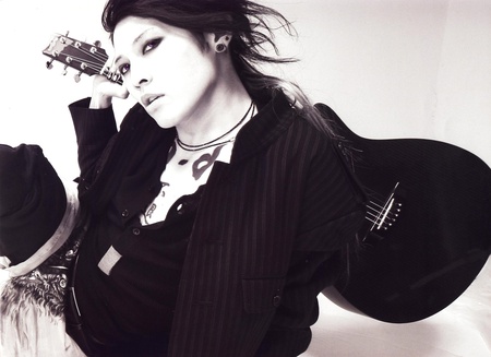 Miyavi - j-rock, guitar, miyavi, black and white, monochrome