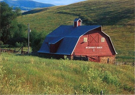 McCafferty Farm - building, farm, hills, field, acreage