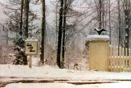 Snowy Entrance - farm, mailbox, winter, fence, snow