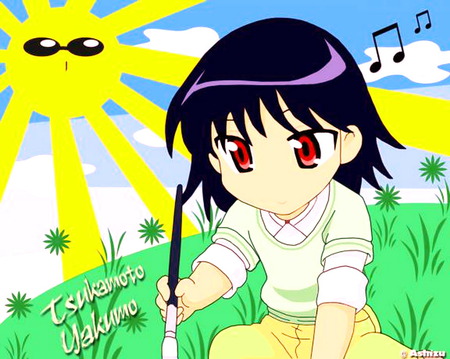 School Rumble - anime, girl, cute, chibi, panting