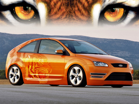 ford focus tiger - cars, ford, tuning