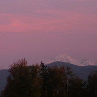 Sunset on Mount Baker