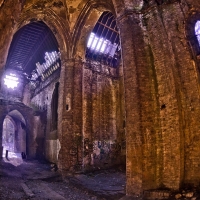 spooky abandoned church hdr