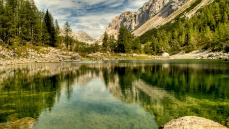 river - nature, lake, forest, river, mountains