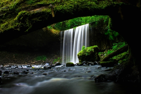 Lower Beaver Falls, Oregon - waterfall, usa, nature, river