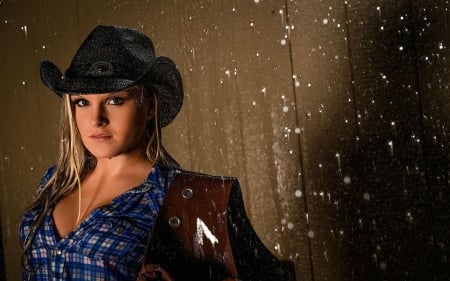 Rodeo Cowgirl - style, girls, western, women, models, hats, ranch, cowgirls, rodeo, fun, female, blondes, fashion