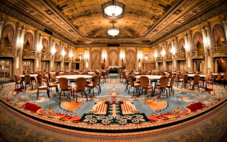 crystal ball room in biltmore hotel hdr - grand, ball room, hotel, chairs, hdr