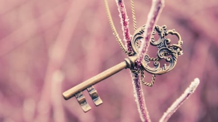 Winter key - purple, pandantiv, winter, pink, iarna, cheie, key, pendant, ice, cold