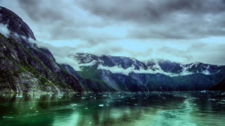 Fjord - fjord, ocean, nature, sky