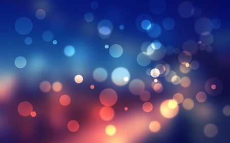 Bokeh - red, bokeh, texture, luminos, abstract, blue