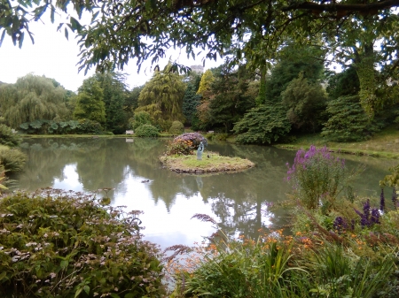 Marwoodhill gardens - flowers, trees, water, garden, lake