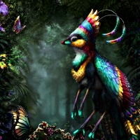 Rainbow gryphette