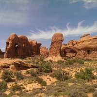 Herd of Elephants, Double Arch, Moab, Utah