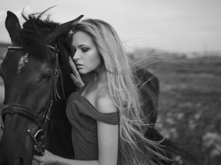 ❤ Friends ❤ - girl, friends, love, horse