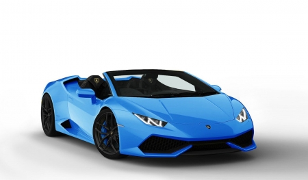 2016-Lamborghini-Huracn - black rims, 2016, lambo, blue