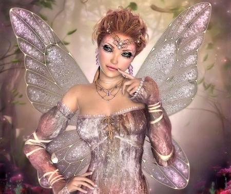 Pretty Fairy - art, fairy, pretty, fantasy