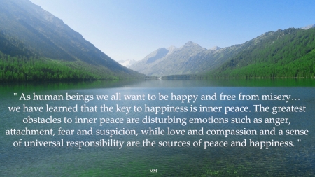 Happiness - nature, beach, mountain, river, thoughts, words, quotes