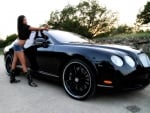 Briana With Her Bentley