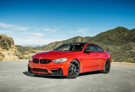 2015-Dinan-Bmw-M4 - 2015, black wheels, beamer, reddish