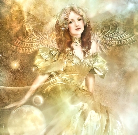 Beautiful Angel - Fantasy, pretty, Art, Angel