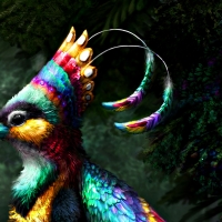 Rainbow gryphette