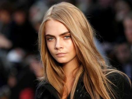 cara - long hair, blue eyes, famous, beauty