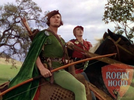 robin hood - robin, hood, bow, horse, arrow