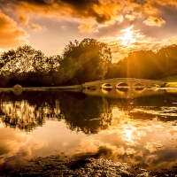 Sunset over Bridge