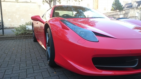 A Beautiful Car - city of bath, red, car, ferrari