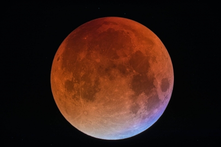 A Blue Blood Moon - space, moon, fun, cool