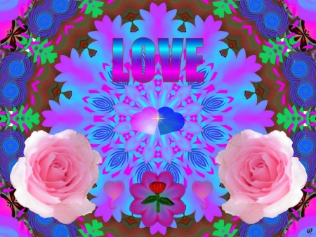 Love 4 the Ladys - fractal, abstract, collage, 3d, eye candy