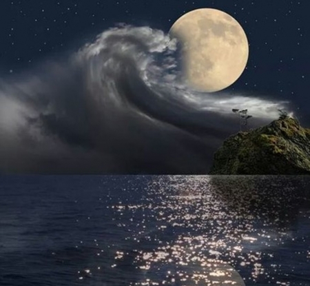 Beautiful Sky - oceans, moon, nature, landscape, photography, beautiful