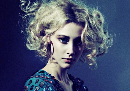 Sarah Gadon - woman, actress, sarah gadon, girl, blue, blonde