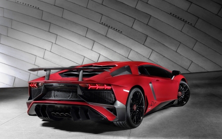 lamborghini aventador lp750 4 sv - italian, lamborghini, aventador, red