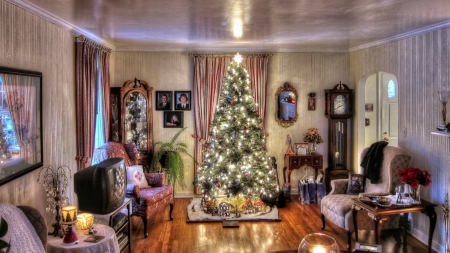 Holiday room - holiday, room, decoration, christmas