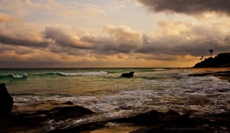 Wonderful View - beach, nature, sea, clouds