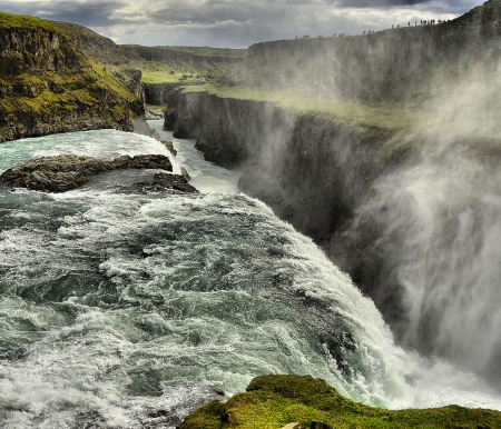 Waterfall - water, nature, waterfall, beautiful