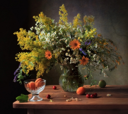 Still Life - colors, flower, beautiful, vase