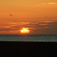 Sunrise over Great Yarmouth Beach