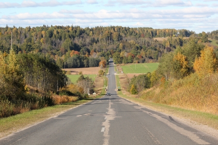 Abava valley by autumn. - nature, fields, autumn, landscape