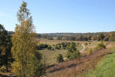 Abava valley by autumn. - nature, autumn, fields, landscapes, other