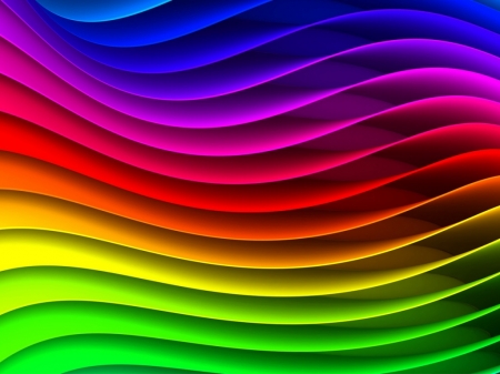 Spectrum - colour, blue, red, green, waves, pink