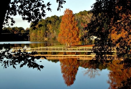 Relaxation - nature, lake, autumn, relaxation