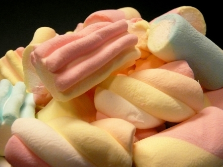 Sweet marshmellows - sweety, candy, blue, pink