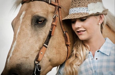 ♡ ᶠᴿᴵᴱᴺᴰˁ ♡ - cowgirl, cute, friends, horse