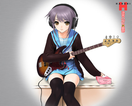 Anime Girl - anime, girl, guitar