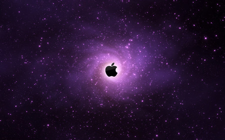 Blackapple purple - abstract, black