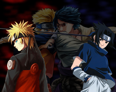 naruto vs sasuke - anime, naruto